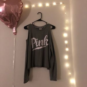 PINK off Shoulder long sleeve top